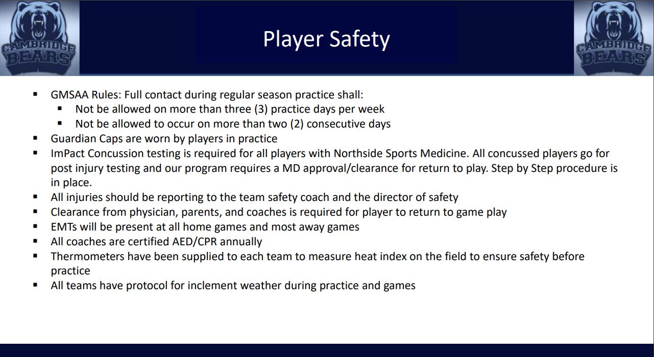 Player Safety